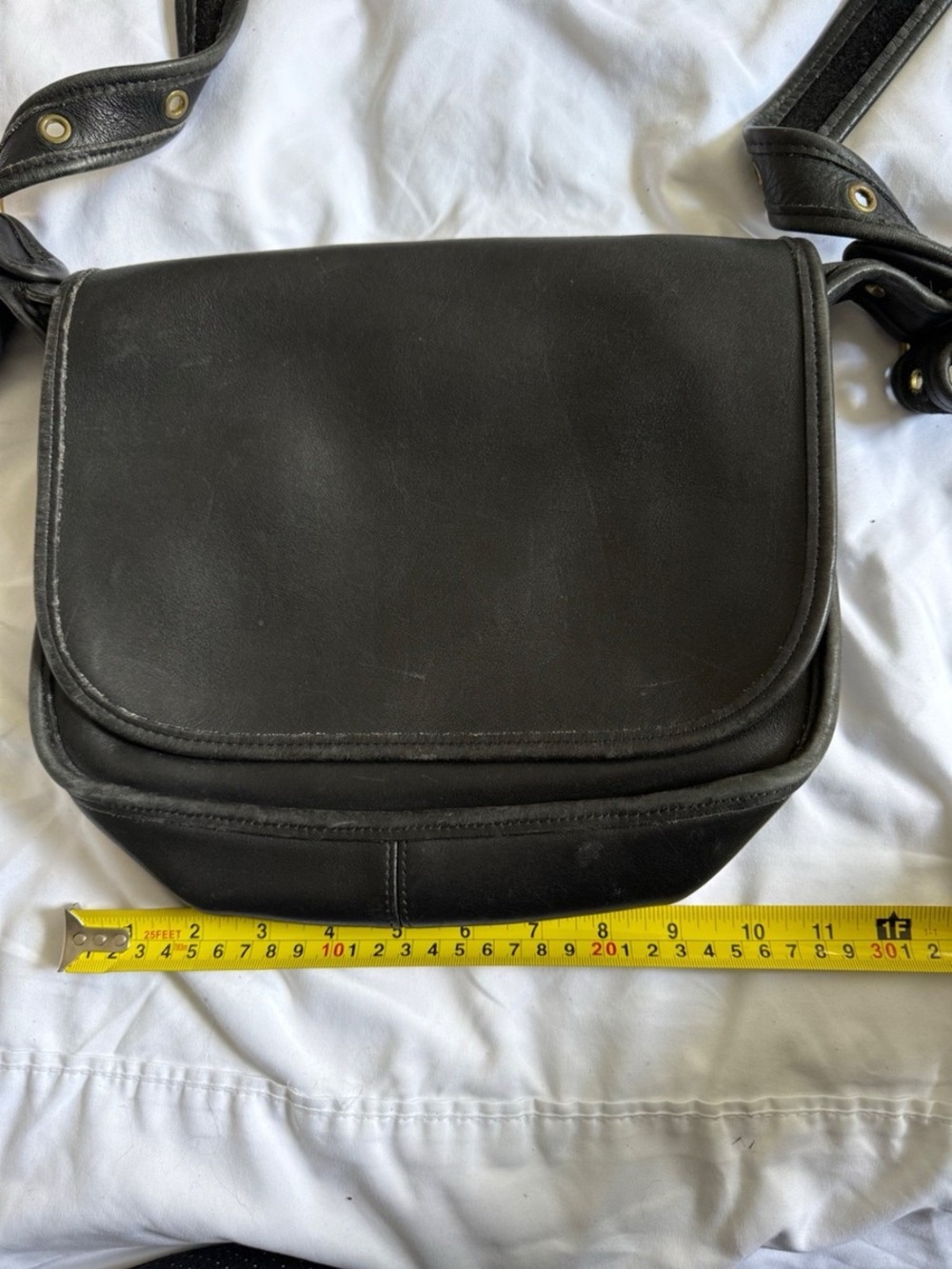 Vintage Coach Patricia Legacy 9951 Black Leather Flap Crossbody Bag USA - Picture 6 of 8